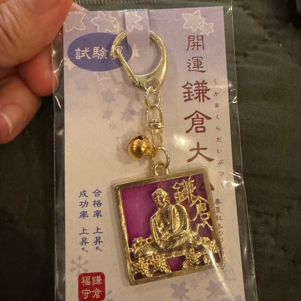 Kamakura Buddha Keychain